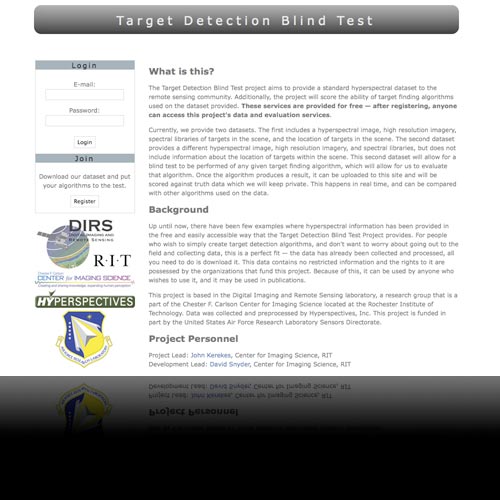 Target Detection Blind Test